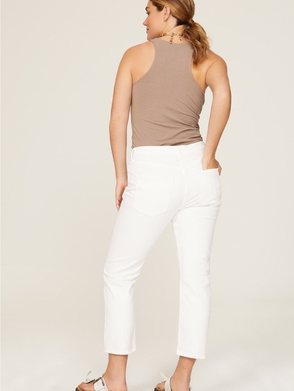 Agolde Riley High Rise Crop Straight Jeans 27 - Picture 7 of 13